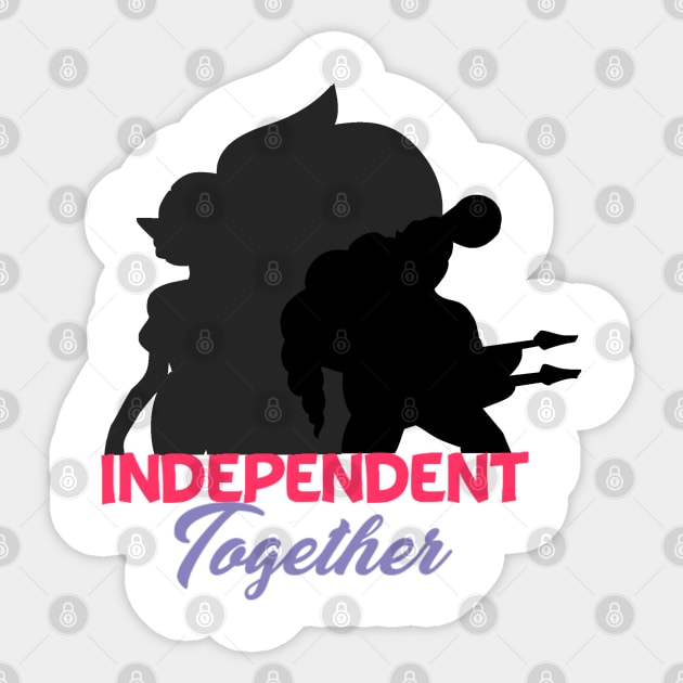 Independent together - opal and Steg Sticker by HellishAesthetic